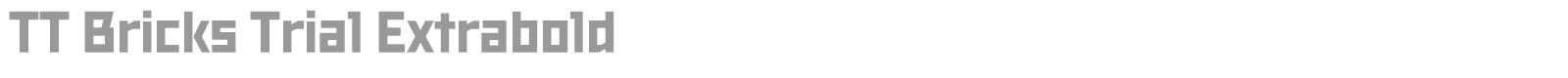 TT Bricks font preview